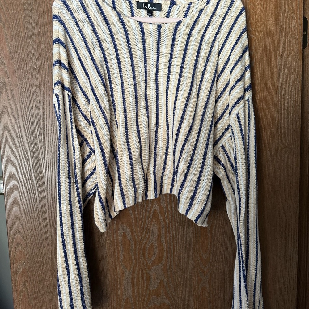 Striped Cropped Sweater